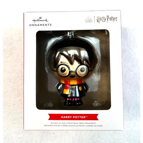 Harry Potter Blown Glass Christmas Tree Ornament Hallmark NEW - Picture 1 of 4